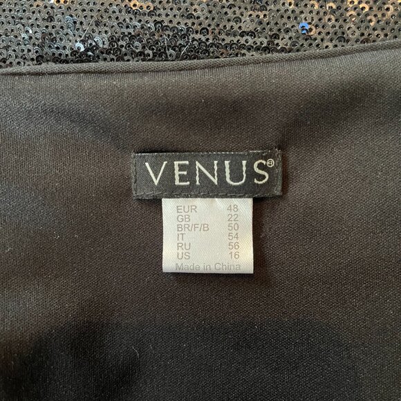 Blue Black Sequin Dress - Picture 4 of 4